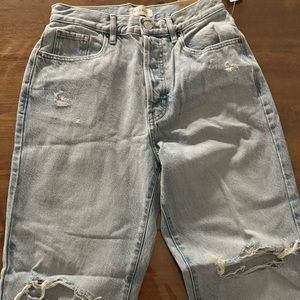 PacSun Dad Jeans High Rise Relaxed Straight Leg Button Fly size 26 Short